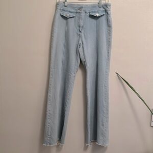 Flying Tomato - Light Wash Bell Bottom Jeans - size L